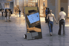 Video Stand Up Display