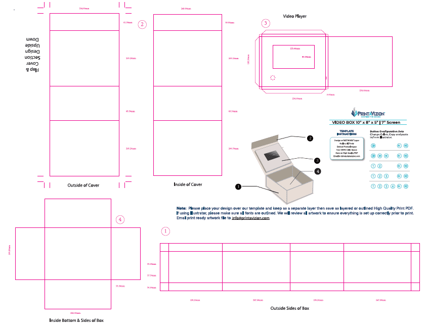 Video Box Design Template